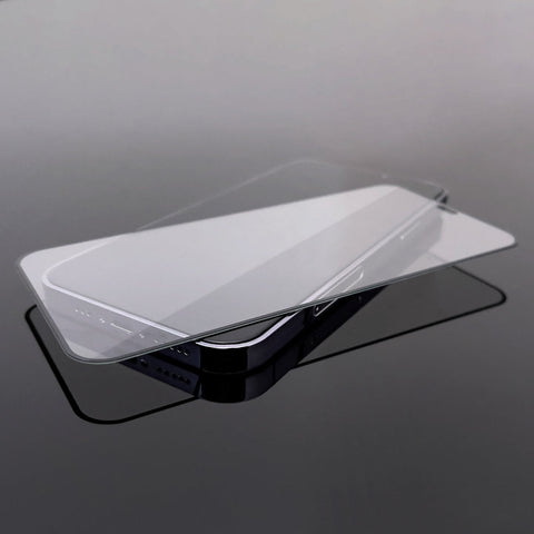 9H Full Glue kaljeno zaščitno steklo za Samsung S23 | Črn rob