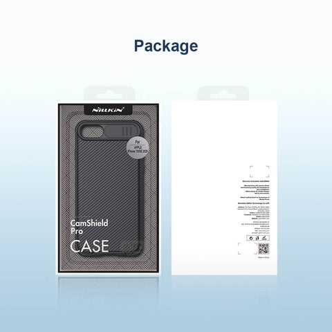 NILLKIN CamShield Pro ovitek za iPhone 7/8/SE2020/SE2022, Črn