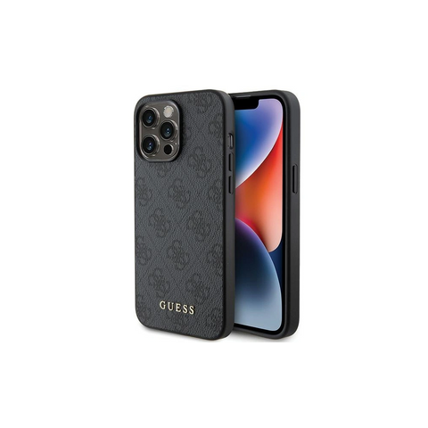 Guess 4G Metal Gold Logo za iPhone 15 Pro, Grey