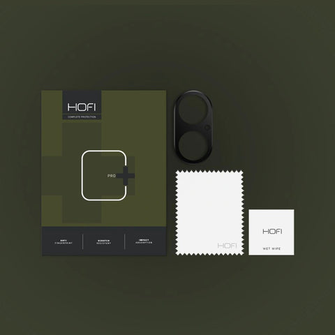 Hofi AluCam Pro+ zaščitno steklo za kamero - iPhone 16/16 Plus, Black