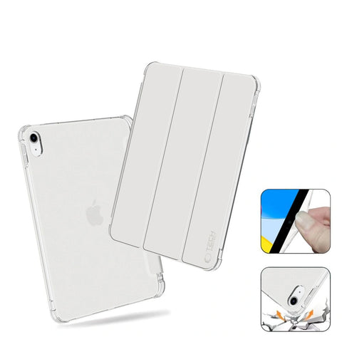 Ovitek Tech-Protect Sc Pen Hybrid iPad 2022/2025, Crystal Silver
