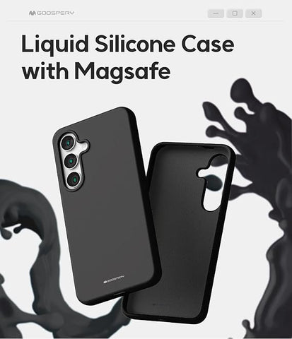 GOOSPERY Liquid Silicone MagSafe ovitek Samsung S25, Stone