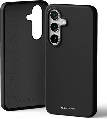 GOOSPERY Liquid Silicone MagSafe ovitek Samsung S25 Plus, Črn