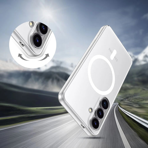 Tech-Protect MagSlim MagSafe ovitek za Samsung S25, Matte Ice