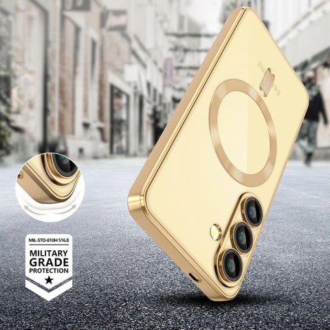Tech-Protect MagFlex MagSafe ovitek za Samsung A56, Shinny Gold