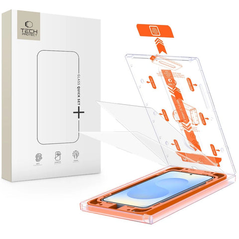 Tech-Protect Quick Set+ 2PACK zaščitno steklo za Samsung S25, Clear
