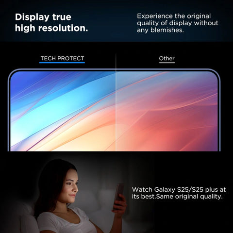 Tech-Protect Quick Set+ 2PACK zaščitno steklo za Samsung S25, Clear
