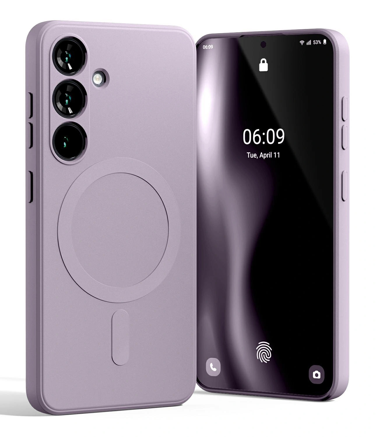 GOOSPERY Liquid Silicone MagSafe ovitek Samsung S25, Vijoličen