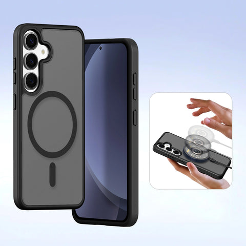 Etui ovitek z denarnico Dux Ducis LAWA za Samsung S25, Črn