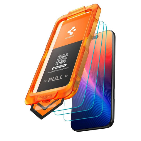SPIGEN ALM GLAS.TR SLIM 3-PACK za iPhone 17 Pro, Clear