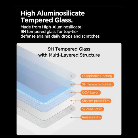 SPIGEN ALM GLAS.TR SLIM 3-PACK za iPhone 17 Pro, Clear