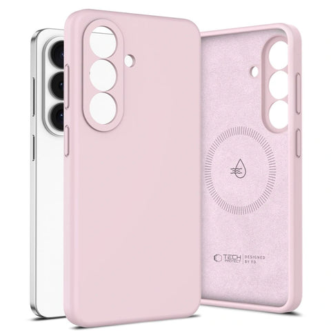 TECH-Protect Silicone MagSafe ovitek za Samsung S26, Pink Pearl
