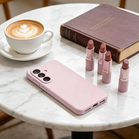 TECH-Protect Silicone MagSafe ovitek za Samsung S26, Pink Pearl