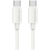 USAMS U98 Silicone USB-C/USB-C 60W Fast Charge kabel, Bel, 1m