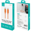 USAMS U98 Silicone USB-C/USB-C 60W Fast Charge kabel, Bel, 1m