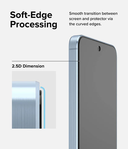 RINGKE Easy Slide zaščitno steklo za Samsung S24 Ultra 5G, 2PACK, Full Glue