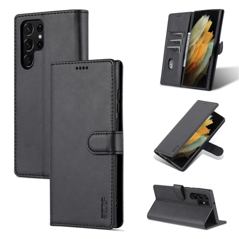 Eleganten etui/ovitek za  Samsung S22 Ultra, črn