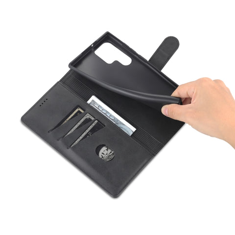 Eleganten etui/ovitek za  Samsung S22 Ultra, črn