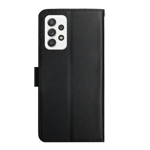 Eleganten ovitek etui iz naravnega usnja za Samsung A53, Črn