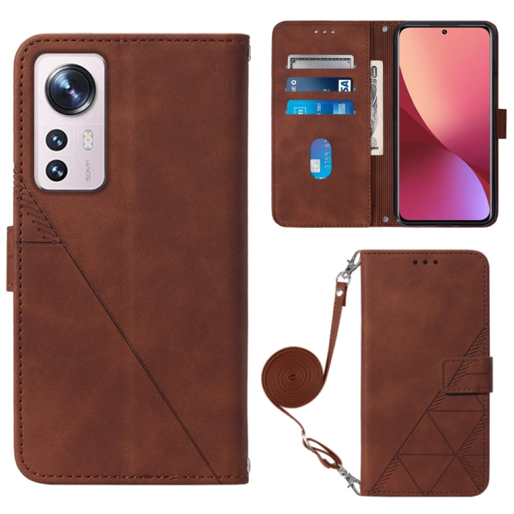 Eleganten etui ovitek za Xiaomi 12 Lite, Rjav