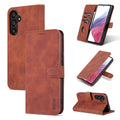 Eleganten etui ovitek za Samsung A34 5G, Rjav