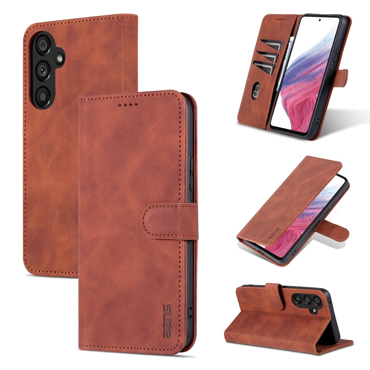 Eleganten etui ovitek za Samsung A34 5G, Rjav