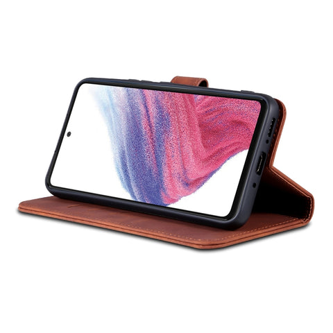 Eleganten etui ovitek za Samsung A34 5G, Rjav
