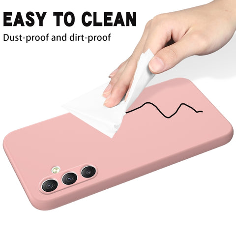 Liquid Silicone ovitek za Samsung A34 5G, Pink