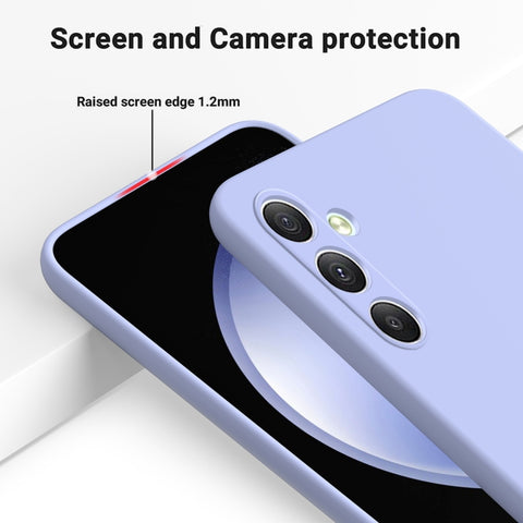 Liquid Silicone ovitek za Samsung A34 5G, Vijoličen