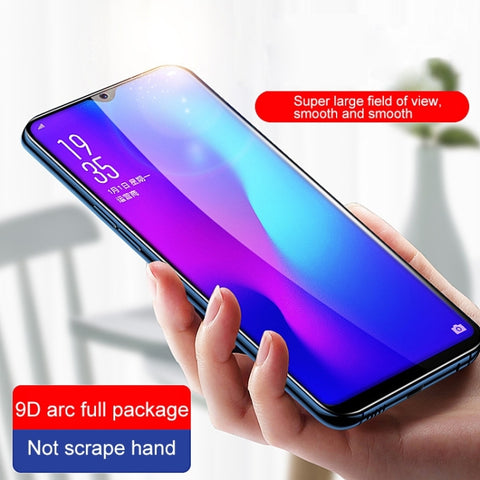 9H Full Glue kaljeno zaščitno steklo za Samsung A54 5G, Črn rob