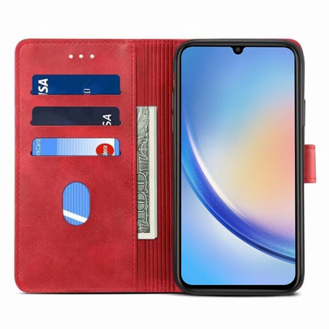Eleganten etui/ovitek za Samsung A54 5G, Rdeč