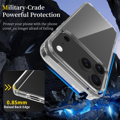 Hybrid ovitek za iPhone 17 Pro Max, Prozoren