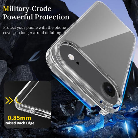 For iPhone Air Scratchproof Acrylic TPU Phone Case(Transparent)