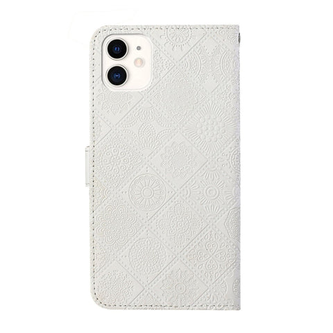 Eleganten etui ovitek za iPhone 16 Pro Max, Ethnic, Bel