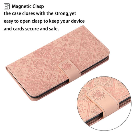 Eleganten etui ovitek za iPhone 16 Pro, Ethnic, Pink