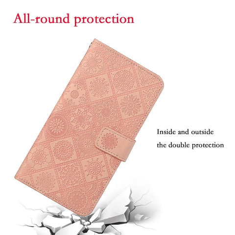 Eleganten etui ovitek za iPhone 16 Pro, Ethnic, Pink