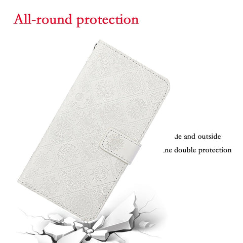 Eleganten etui ovitek za iPhone 16 Pro, Ethnic, Bel