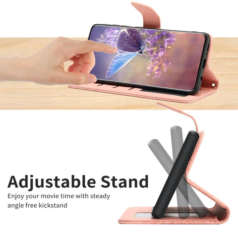 Eleganten etui/ovitek za  Samsung A35 5G, Pink, metulji