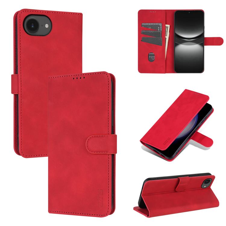 Eleganten ovitek etui za iPhone 16e / 17e, Rdeč