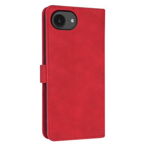Eleganten ovitek etui za iPhone 16e / 17e, Rdeč