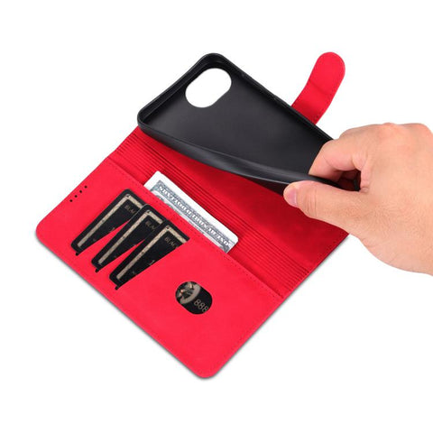 Eleganten ovitek etui za iPhone 16e / 17e, Rdeč