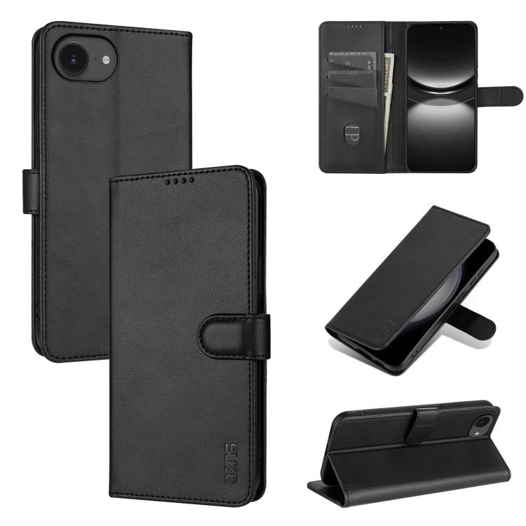 Eleganten ovitek etui za iPhone 16e / 17e, Črn