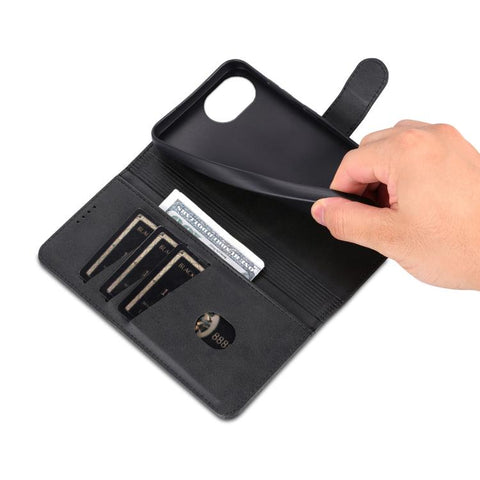 Eleganten ovitek etui za iPhone 16e / 17e, Črn