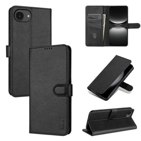 Eleganten ovitek etui za iPhone 16e / 17e, Črn