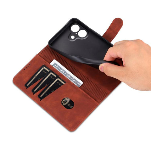 Eleganten ovitek etui za iPhone 17, Rjav