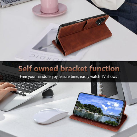 Eleganten ovitek etui za iPhone 17, Rjav