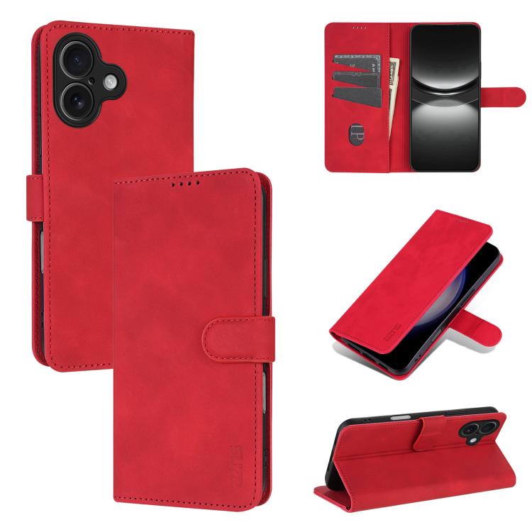 Eleganten ovitek etui za iPhone 17, Rdeč