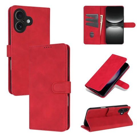 Eleganten ovitek etui za iPhone 17, Rdeč