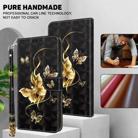 Eleganten etui ovitek za  iPhone 16 Pro, Zlat metulj