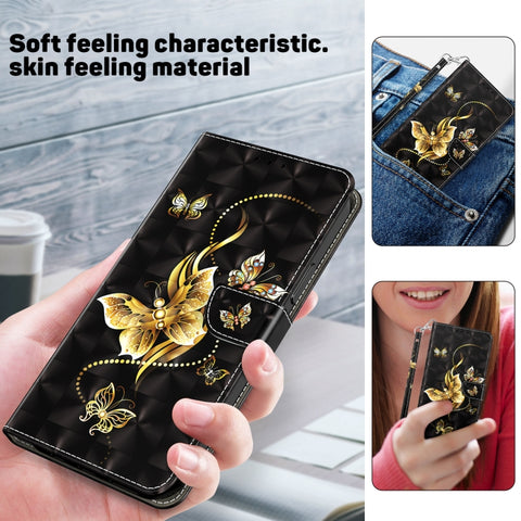 Eleganten etui ovitek za  iPhone 16 Pro, Zlat metulj